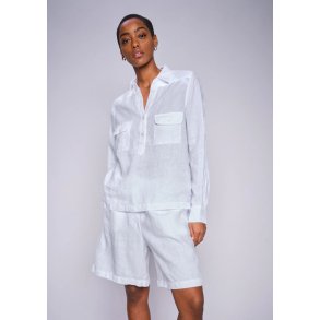 Mos Mosh - Enna Linen - Pocket Blouse - White