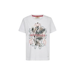 Mos Mosh - Hallin O-SS Deco T-shirt - White