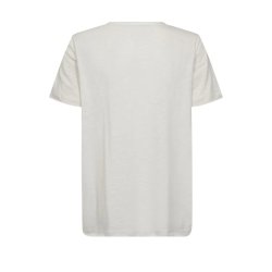 Mos Mosh - Loren O-SS - Embroidery Tee - Ecru