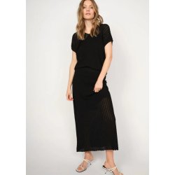 Mos Mosh - Shani Plain -  V-neck Strik - Black