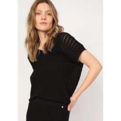 Mos Mosh - Shani Plain -  V-neck Strik - Black
