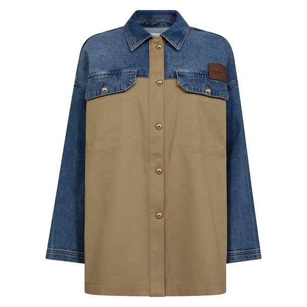 Mos Mosh - Alia Mix Skjorte - True Camel