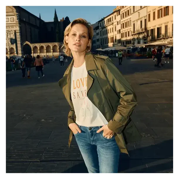 Mos Mosh - Asa O-ss Color T-shirt - Ecru