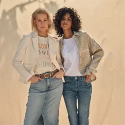 Mos Mosh - Asa O-ss Color T-shirt - Ecru