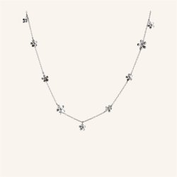 Pernille Corydon - Wild Poppy Halskde - Slv - 16-19cm