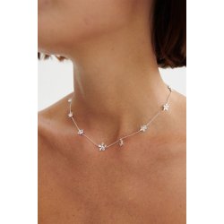 Pernille Corydon - Wild Poppy Halskde - Slv - 16-19cm