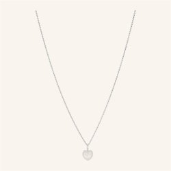Pernille Corydon - Ocean Heart Halskde - Slv - Adj 40-45 cm