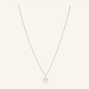 Pernille Corydon - Ocean Heart Halskde - Slv - Adj 40-45 cm