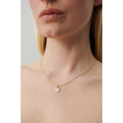 Pernille Corydon - Ocean Heart Halskde - Slv - Adj 40-45 cm