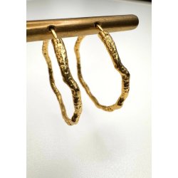 Andcopenhagen - Hammered reringe  - Guld - Large