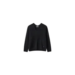 Mos Mosh - Thora V-neck Strik - Black