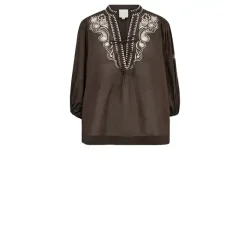 Gossia - Noura Blouse - Brown Creme 