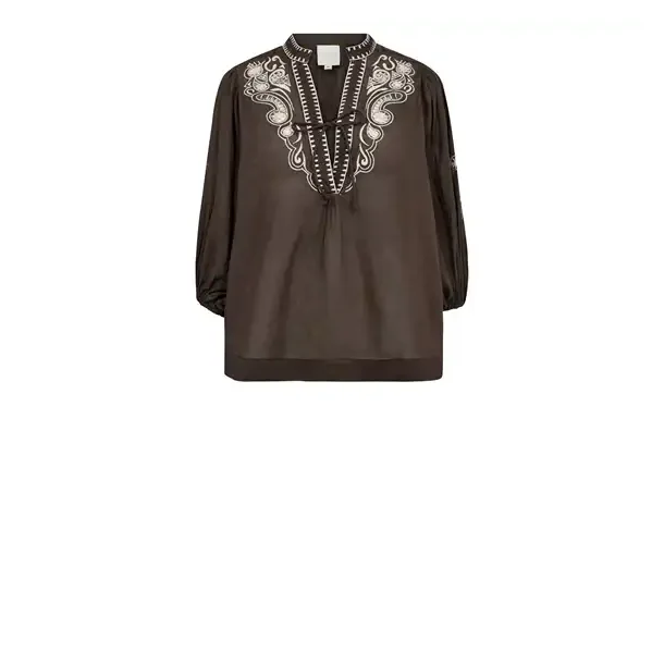 Gossia - Noura Blouse - Brown Creme 