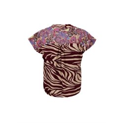Black Colour - Luna Andrea S/S Top - Royal Berry Mix