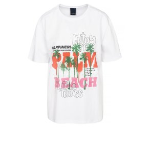 Luxzuz - Palm Beach T-shirt - White