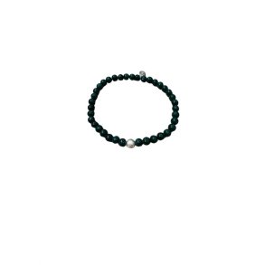 With Love Darling - Uendelighed - Malakit Unisex - Slv Perle - Armbnd