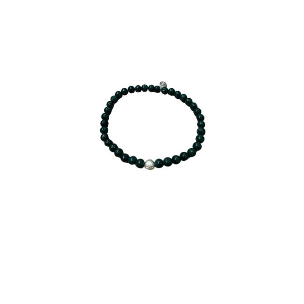 With Love Darling - Uendelighed - Malakit Unisex - Slv Perle - Armbnd