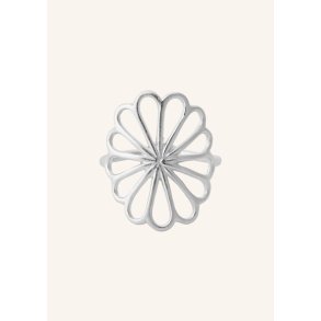 Pernille Corydon - Large Bellis ring Adj - Slv