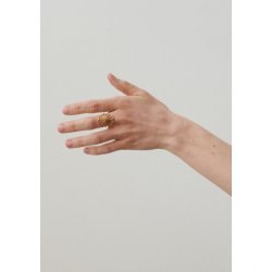 Pernille Corydon - Large Bellis ring Adj - Slv