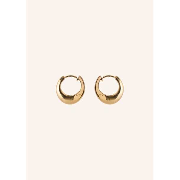 Pernille Corydon - Mini Globe Huggies - Guld - 16 mm