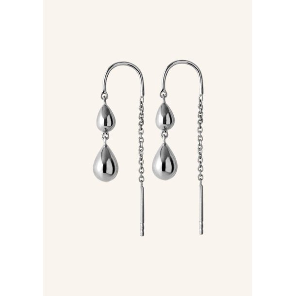 Pernille Corydon - Rain Earrings - Silver 