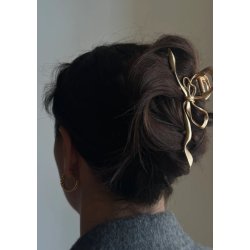 Pico - Metallic Bow Hrklemme - Silver - Onesize