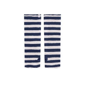 By Basics - Wrist Warmer - Raw White/ Navy Blue - Onesize