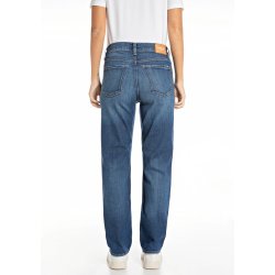 Replay - Maijke - Straight High Rise Fit - Dark Indigo Super Stretch Denim