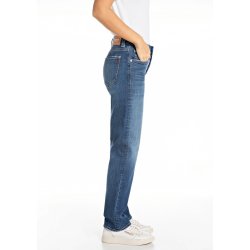 Replay - Maijke - Straight High Rise Fit - Dark Indigo Super Stretch Denim