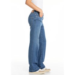 Replay - Melja Jeans - Relaxed Straight Fit - Comfort Blue Denim