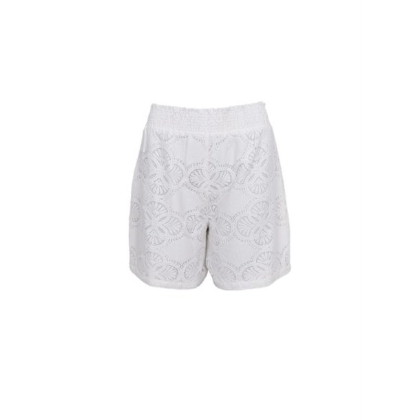 Black Colour - Milos Lace Shorts - Off White