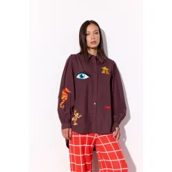 Hunkn - Sasha Skjorte - Brown