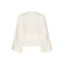 Sissel Edelbo - Winfrey Wrap Top - Off White - Onesize