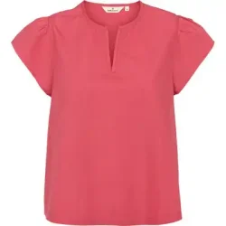 Basic Apparel - Silje SS Top - Holly Berry 