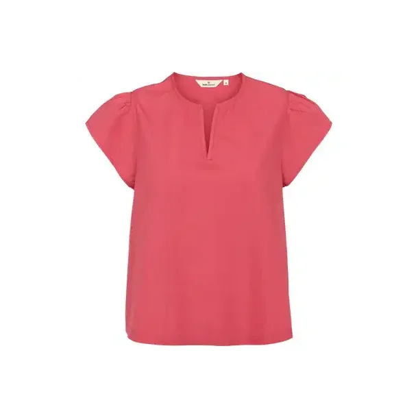 Basic Apparel - Silje SS Top - Holly Berry 