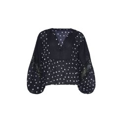 Sissel Edelbo - Bibi Top - Black Dots - Onesize