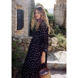 Sissel Edelbo - Bolette Dress - Black Dots - Onesize