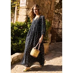 Sissel Edelbo - Bolette Dress - Black Dots - Onesize
