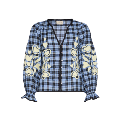 Sissel Edelbo - Fran Skjorte - Blue Checks - Onesize