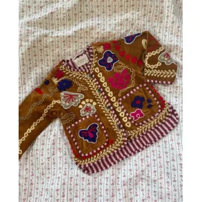 Sissel Edelbo - Mini Jakke - Suzani Embroidery Velvet Heart 