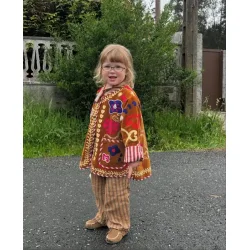 Sissel Edelbo - Mini Jakke - Suzani Embroidery Velvet Heart 