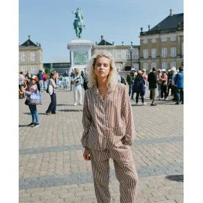 Sissel Edelbo - Nuit Pyjamas Set - Brown Stripes