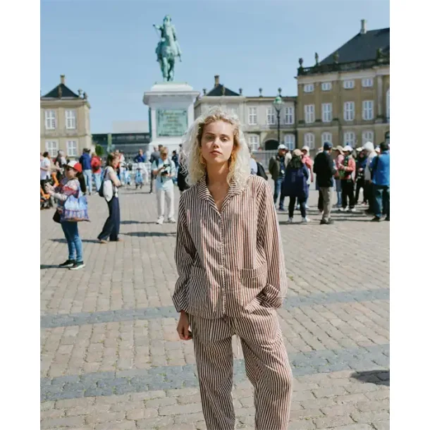 Sissel Edelbo - Nuit Pyjamas Set - Brown Stripes