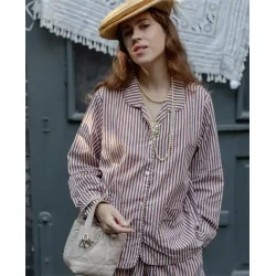 Sissel Edelbo - Nuit Pyjamas Set - Brown Stripes