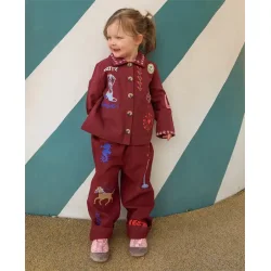 Sissel Edelbo - Oda Mini Bukser - Burgundy