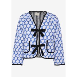 Sissel Edelbo - Suvanna jakke - Blue Leaves - Onesize 