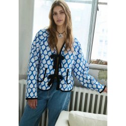 Sissel Edelbo - Suvanna jakke - Blue Leaves - Onesize 