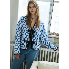 Sissel Edelbo - Suvanna jakke - Blue Leaves - Onesize 