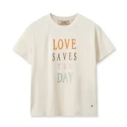 Mos Mosh - Asa O-ss Color T-shirt - Ecru