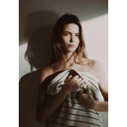 Studio Feder - Una Hndklde - Navy Rain - 70x140cm